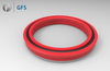 PUN - Customized U-Cup, U-Shaped PU Piston Seal With Retainer Ring and O-Ring
